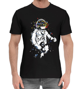 Мужская Хлопковая футболка Space rock