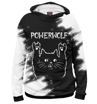 Женское худи Powerwolf + Рок Кот