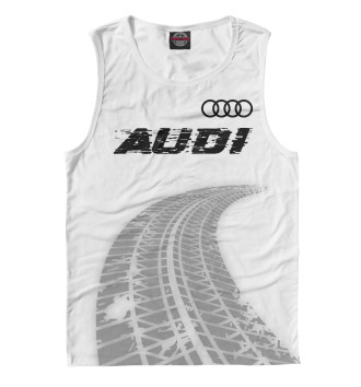 Майка для мальчиков Audi Speed Tires на белом