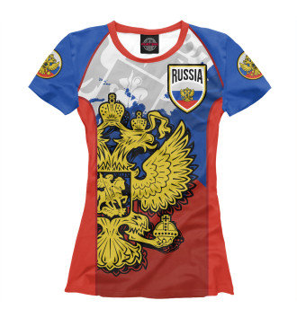 Футболка для девочек Герб России