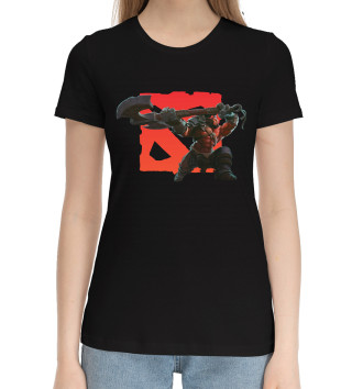 Женская Хлопковая футболка Dota 2