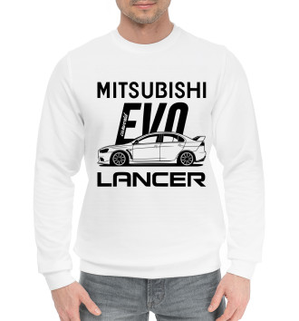 Мужской Хлопковый свитшот Mitsubishi Lancer Evo X Side Best