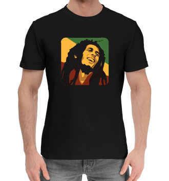 Мужская Хлопковая футболка Bob Marley