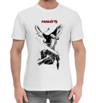 Мужская Хлопковая футболка Parasyte
