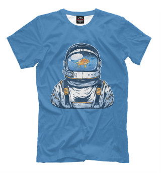 Мужская футболка Астронавт аквариум
