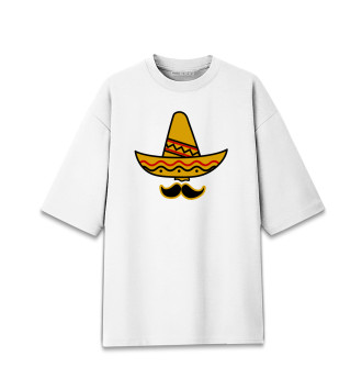 Женская Хлопковая футболка оверсайз Мексиканское Сомбреро