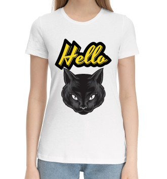 Женская Хлопковая футболка Хэло Кити