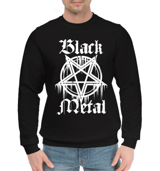 Мужской Хлопковый свитшот Black metal