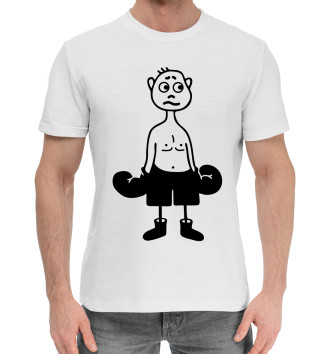 Мужская Хлопковая футболка Боксер