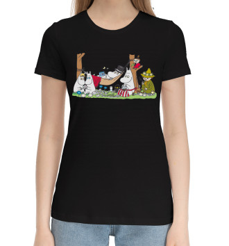 Женская Хлопковая футболка Moomin