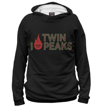 Мужское Худи I Love Twin Peaks