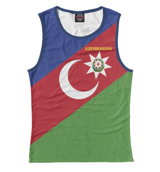 Женская Майка Azerbaijan - герб и флаг