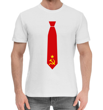 Мужская Хлопковая футболка Советский галстук