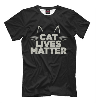 Мужская футболка Cat Lives Matter
