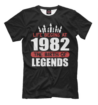 Мужская Футболка 1982 - рождение легенды