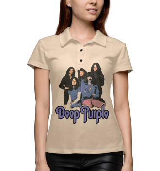Женское Поло Deep Purple