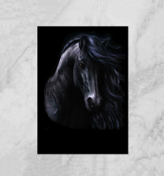 Плакат Конь