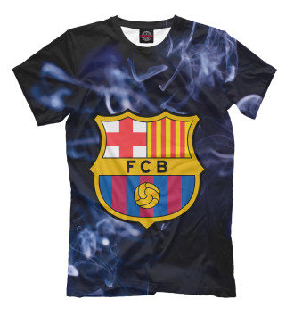 Мужская Футболка Барселона Дым