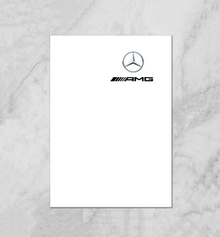 Плакат Mercedes AMG