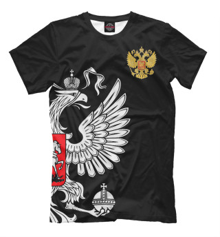 Мужская футболка Россия Exclusive Black