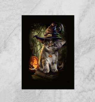 Плакат Ведьмин котенок