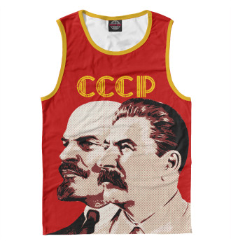 Мужская Майка Ленин - Сталин