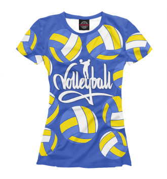 Женская Футболка Volleyball