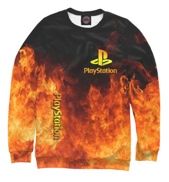Свитшот для девочек Playstation в огне