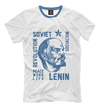 Мужская Футболка Ленин