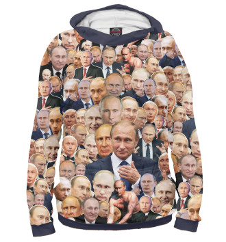 Худи для девочек Путин коллаж