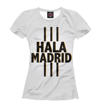 Женская Футболка Hala Madrid