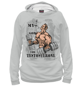 Мужское Худи My god the testosterone