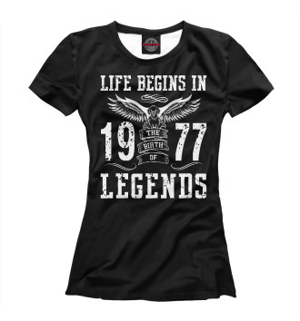 Женская Футболка 1977 - рождение легенды