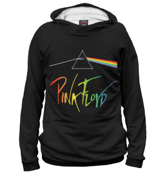 Женское Худи Pink Floyd радужный логотип