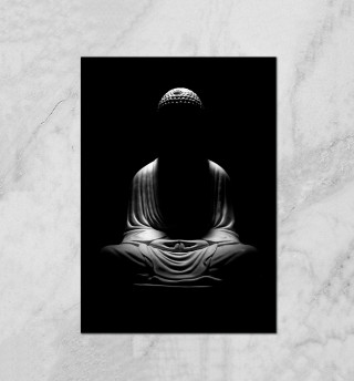 Плакат Будда в тени