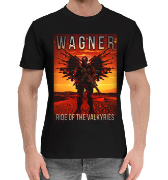 Мужская Хлопковая футболка Wagner ride of the valkyries