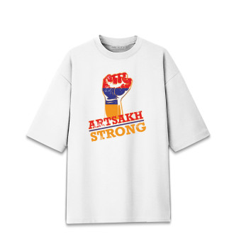 Мужская Хлопковая футболка оверсайз Artsakh Strong