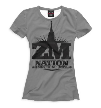 Женская Футболка ZM Nation