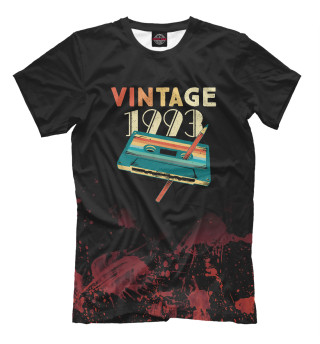 Женская футболка Vintage 1993 Music Cassette