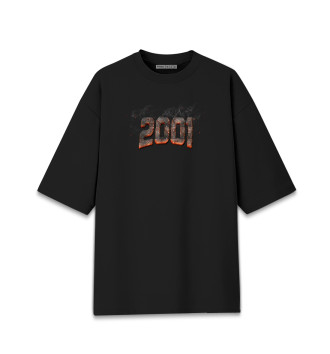 Женская Хлопковая футболка оверсайз 2001
