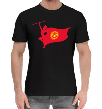 Мужская Хлопковая футболка Кыргызстан