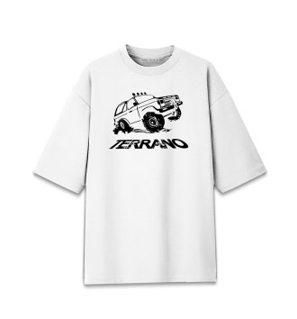 Женская Хлопковая футболка оверсайз Nissan Terrano