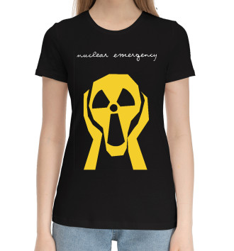 Женская Хлопковая футболка Радиация