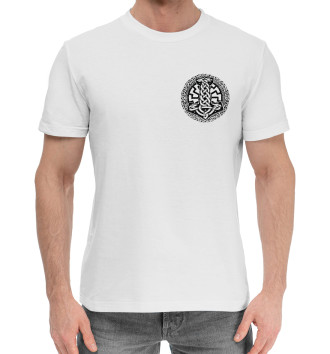 Мужская Хлопковая футболка Молот Тора в символике
