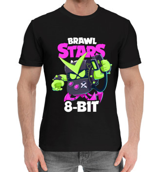 Мужская Хлопковая футболка Brawl Stars, 8-bit
