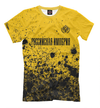 Мужская Футболка Российская Империя - Герб | Арт (желтый)