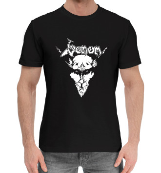 Мужская Хлопковая футболка Venom - Black Metal