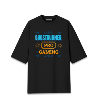 Женская Хлопковая футболка оверсайз Ghostrunner PRO Gaming