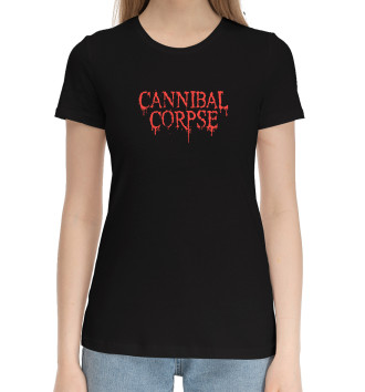 Женская Хлопковая футболка Cannibal Corpse