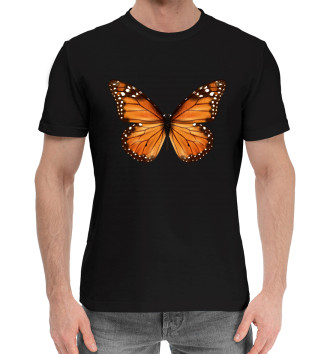 Мужская Хлопковая футболка Бабочка